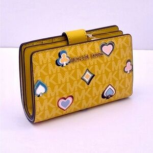 Michael Kors Yellow Wallet with Colorful Accents